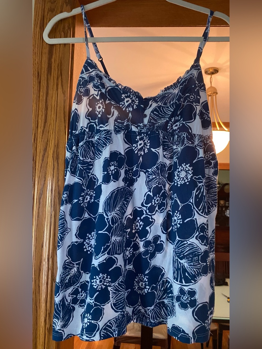 Aeropostale Women’s Navy Floral Cami Tank Top